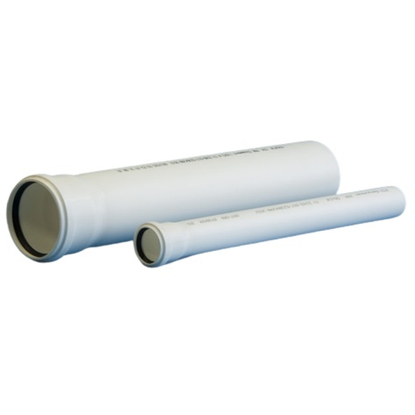 Труба ПП канализационная бесшумная белая 50х1,8х250 ВК Политэк 11005025